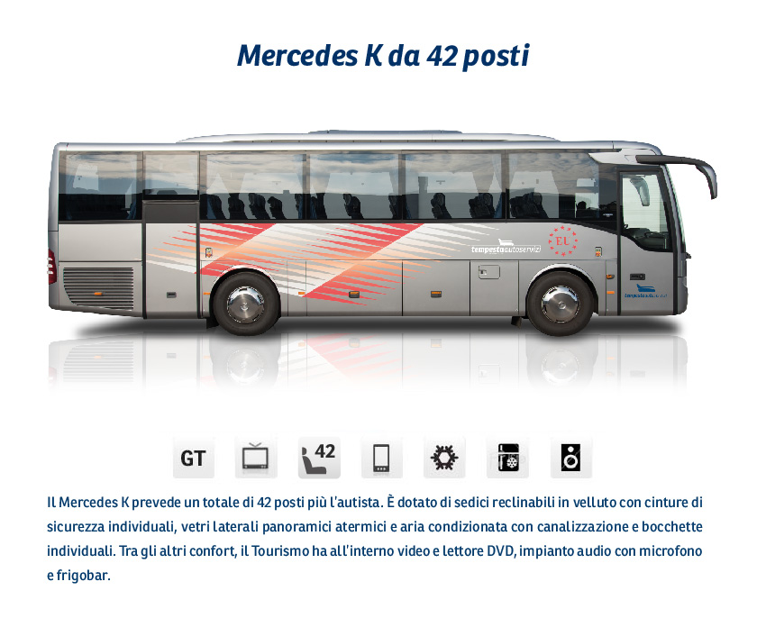 bus turismo Mercedes K 42 posti