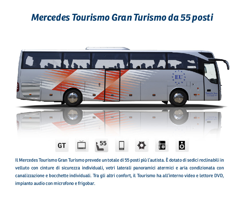 Bus Mercedes Gran turismo 55 posti